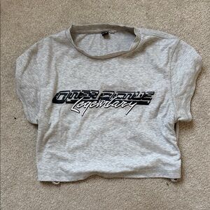 Oner active open back cropped baby tee